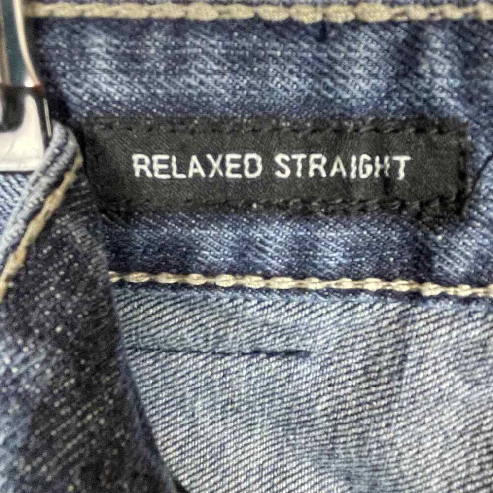CJ Black Premium Jeans Mens 33 x 32 Relaxed Fit Straight Leg Embellished Denim - Picture 5 of 12